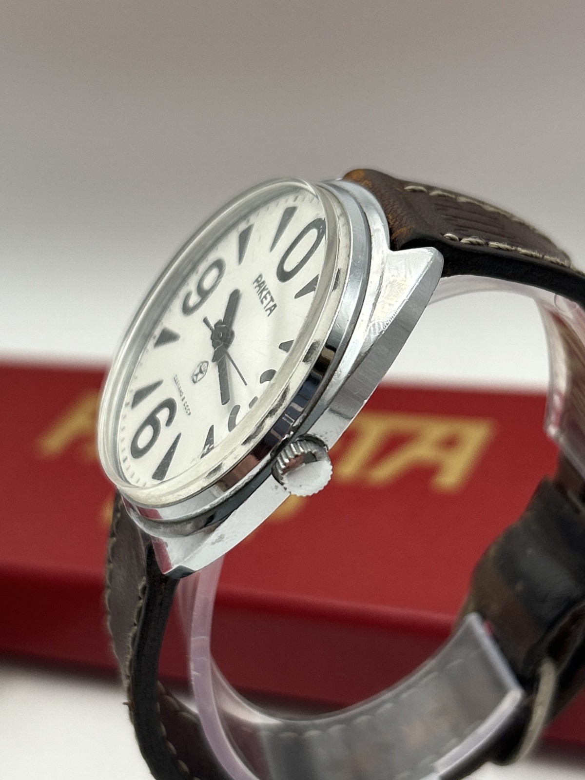 Rare NOS Raketa (Ракета) Big Zero | Watch Strap, Box & Papers Vintage | USSR