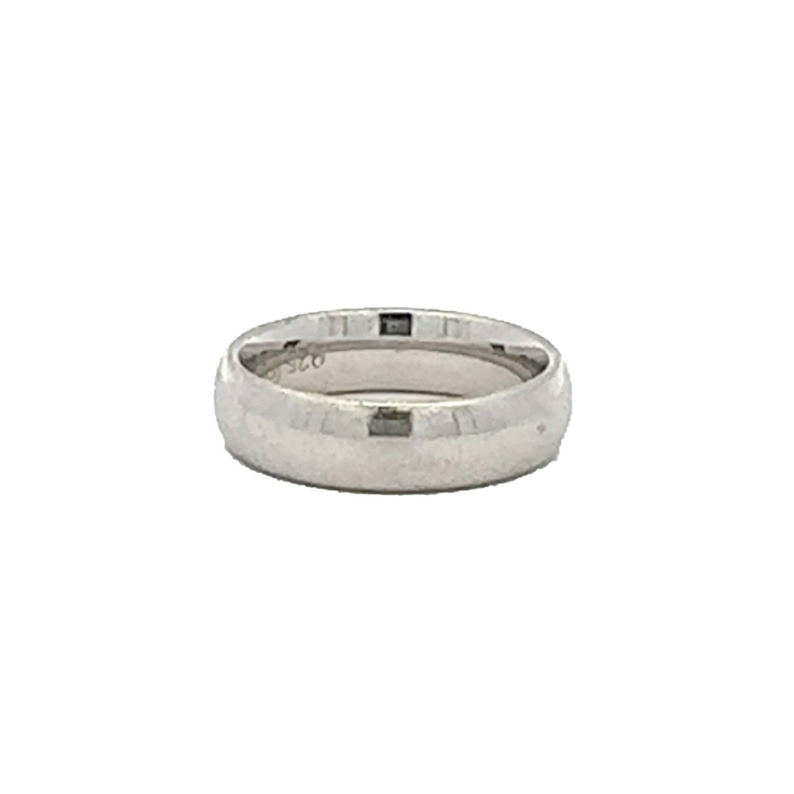 Designer Sterling Silver Size 6 Smooth Band Ring! 63