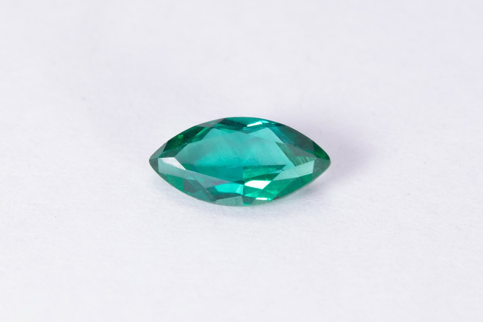 Loose Gemstone Lab Created Emerald Hydrothermal Marquise shape