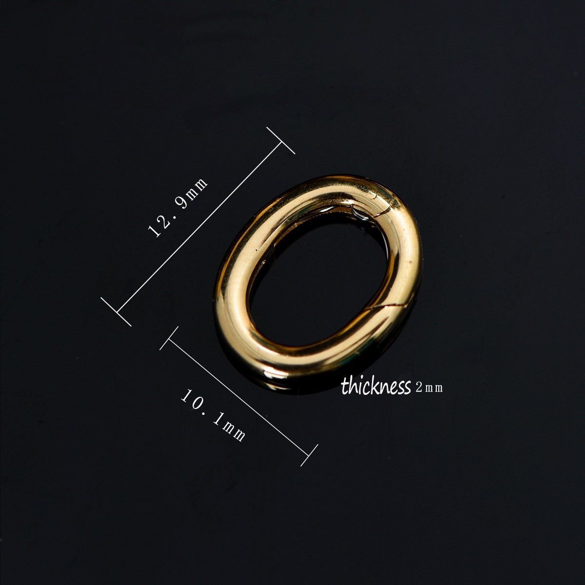 18K Solid Gold Pendant Bails Bracelet Enhancer Clasp Connector Jewelry Findings
