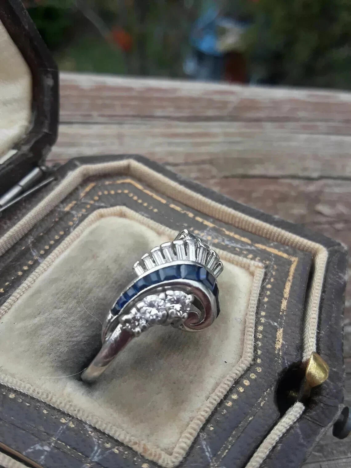 1.50Ct Lab-Created VVS1 Diamond Cocktail Engagement Ring 14K White Gold Finish