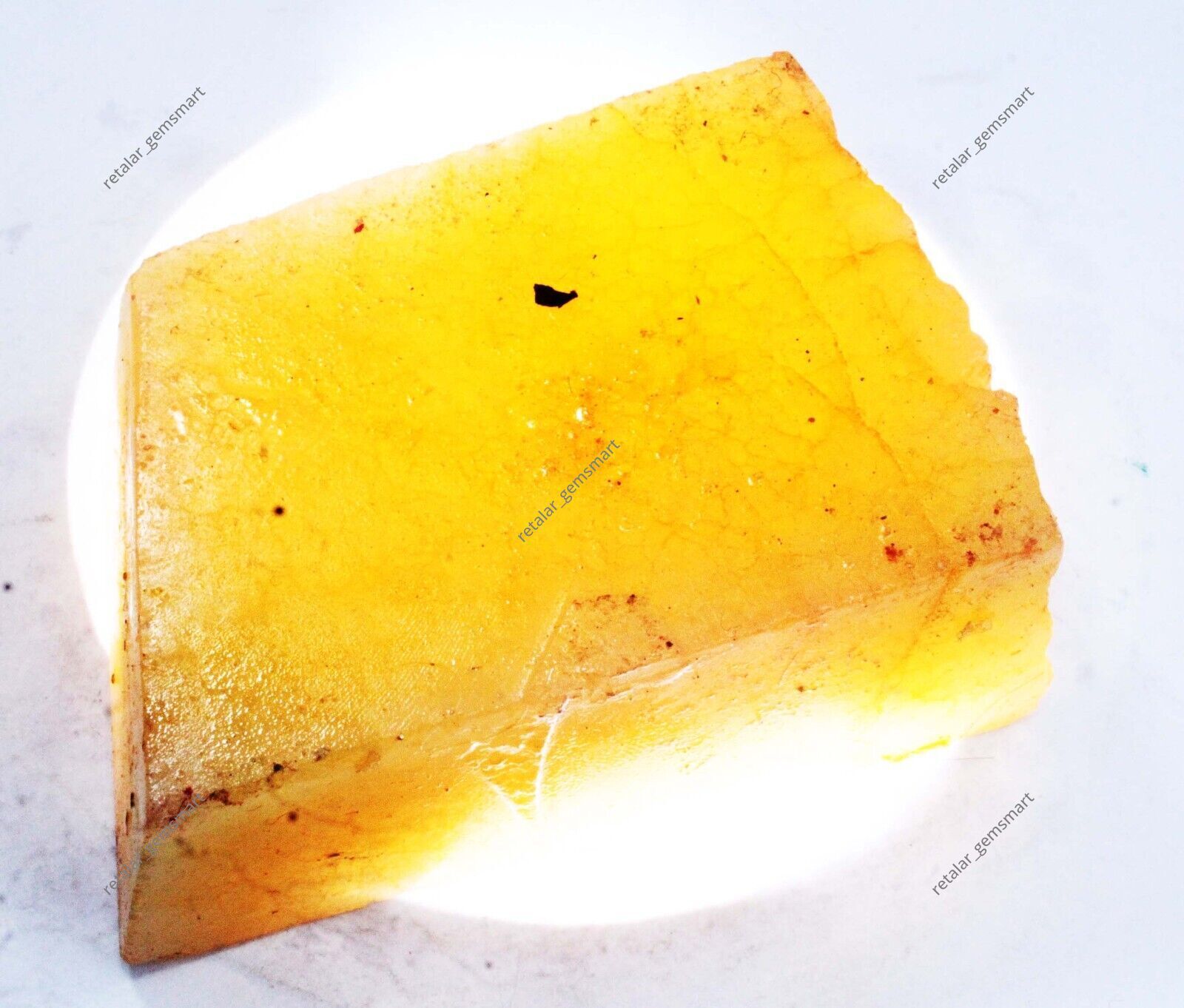 LOOSE GEMSTONE Huge Size Yellow Sapphire Rough 1080 Ct Natural Uncut CERTIFIED