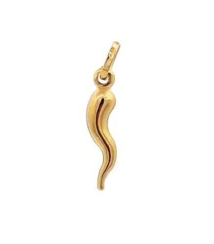GIANNOTTI Napoletano Horn Charm Yellow Gold 9K 0.65g Unisex Pendant