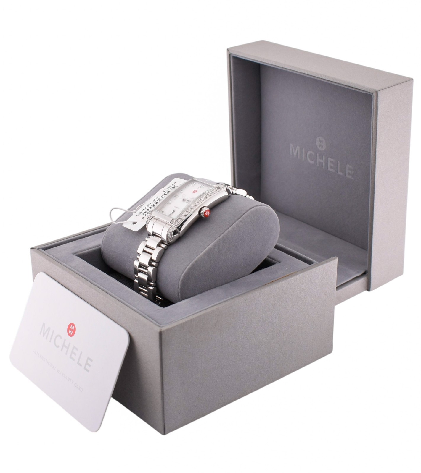 Michele Milou Park MW15C01A2025 Stainless Steel Ladies Diamond Watch $1045.00