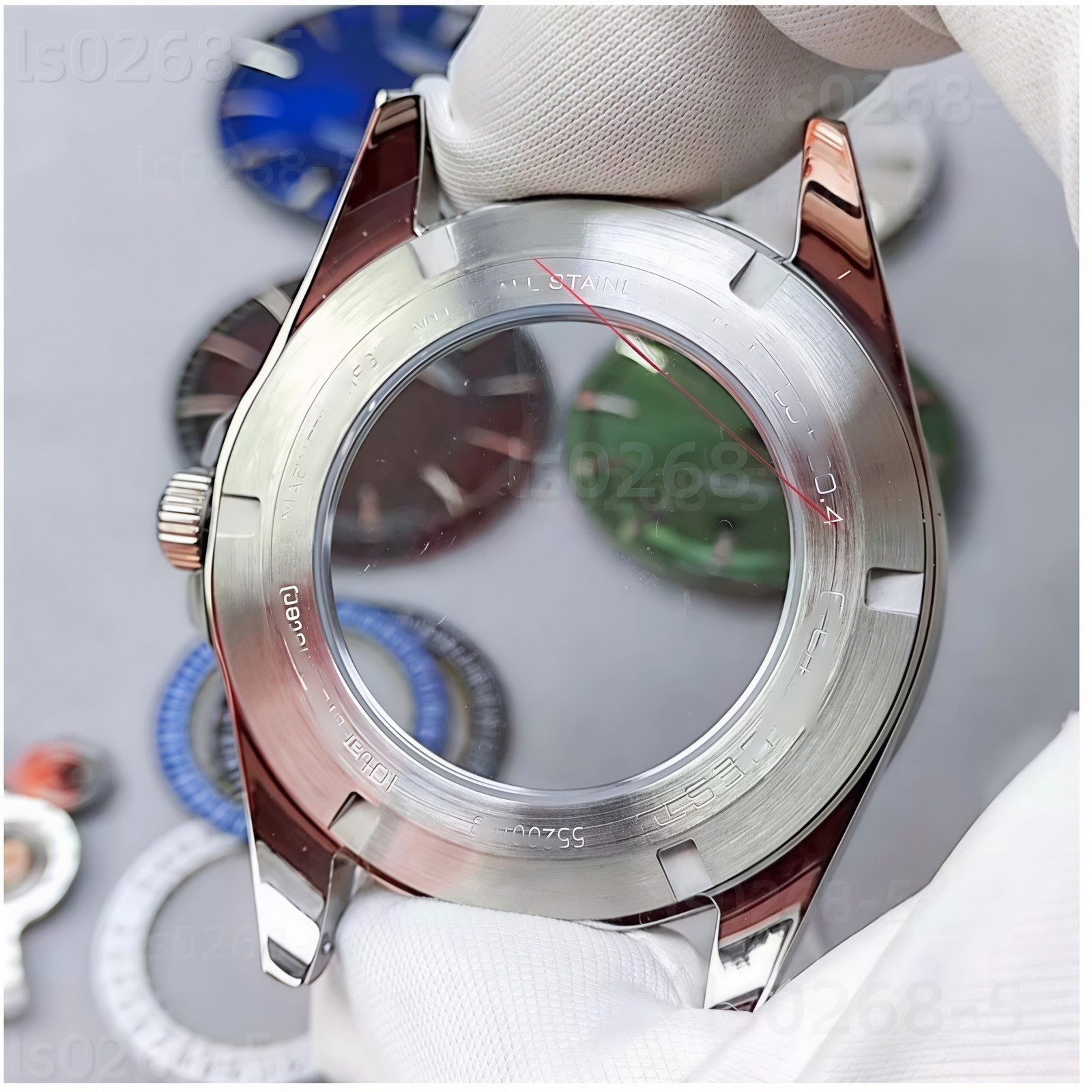 41mm stainless steel kit + dial + hands + watch strap For 2824/2892