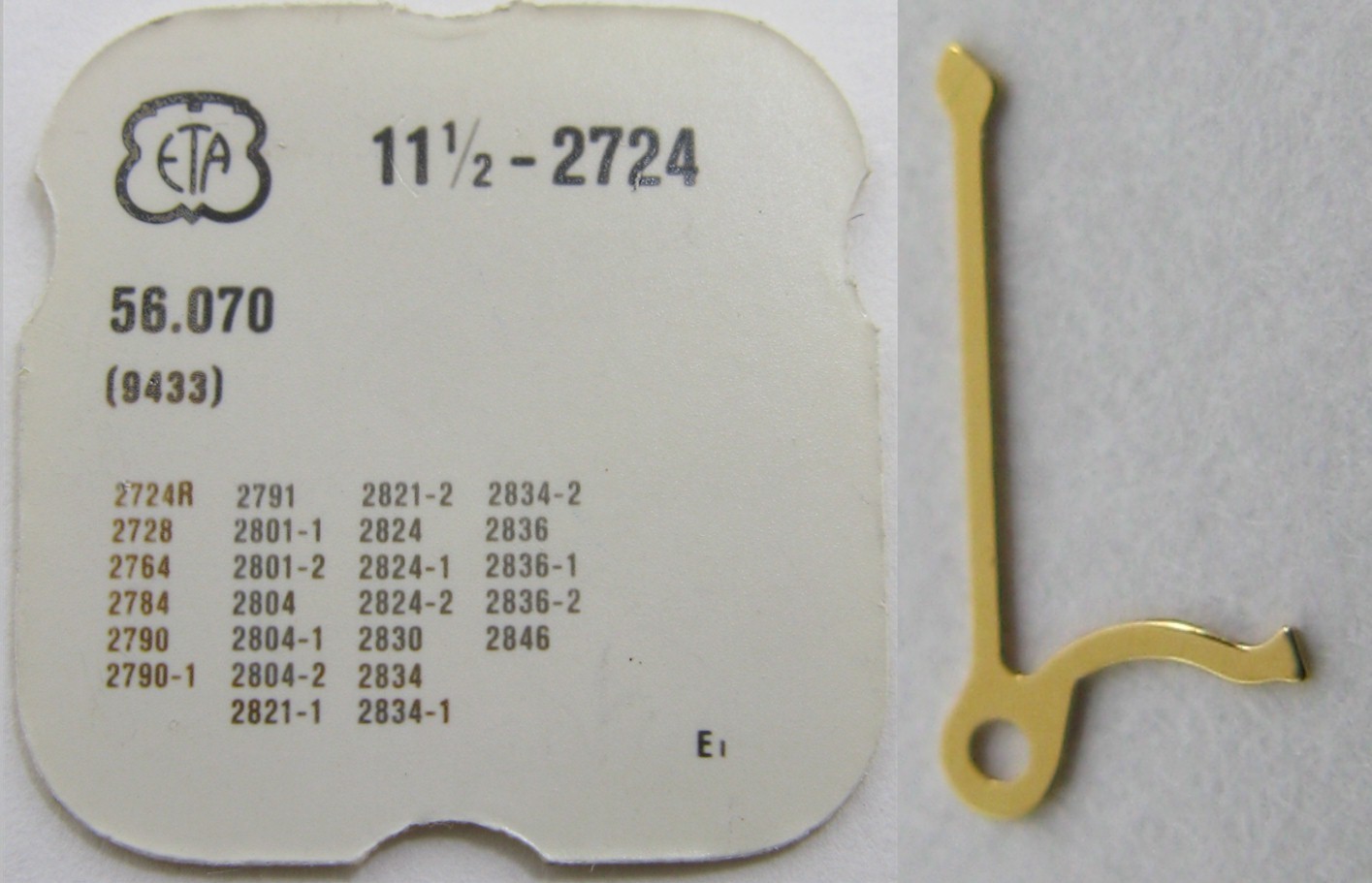 movement ETA 2724 2791 2804 2824 … Watch part: stop lever hack second 9433