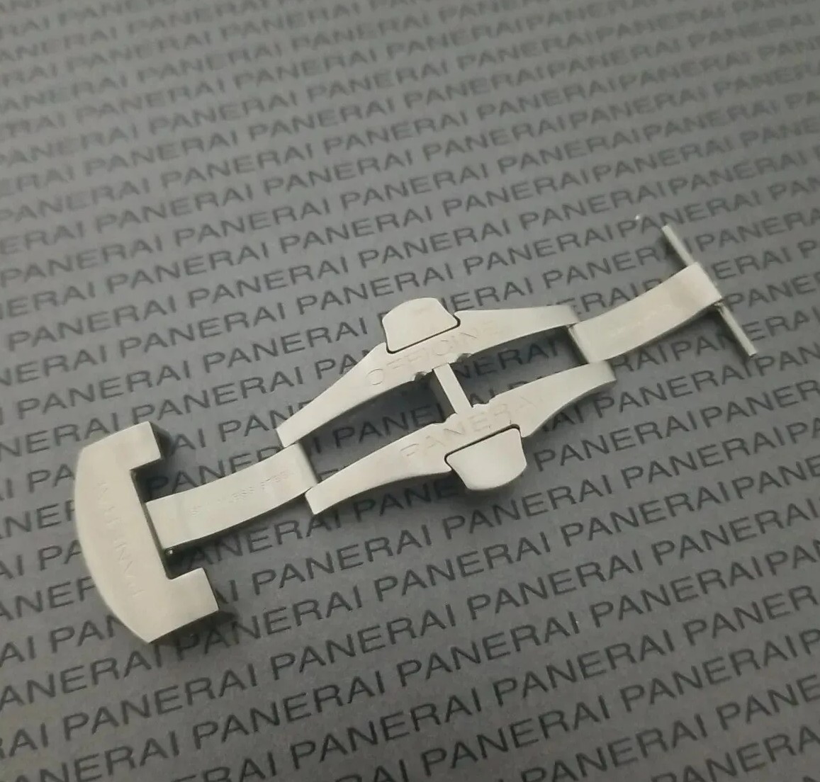 PANERAI OEM 22MM FOLDING DEPLOYMENT BDR BUCKLE BRUSHED STEEL PAV00634