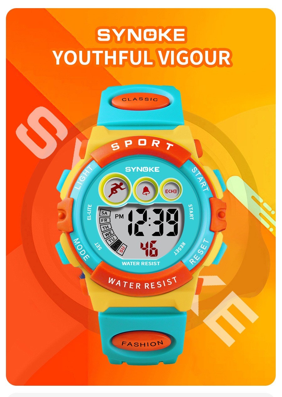 Kids Digital Electronic Watch Waterproof Children Boys Girls Sports LED Watches