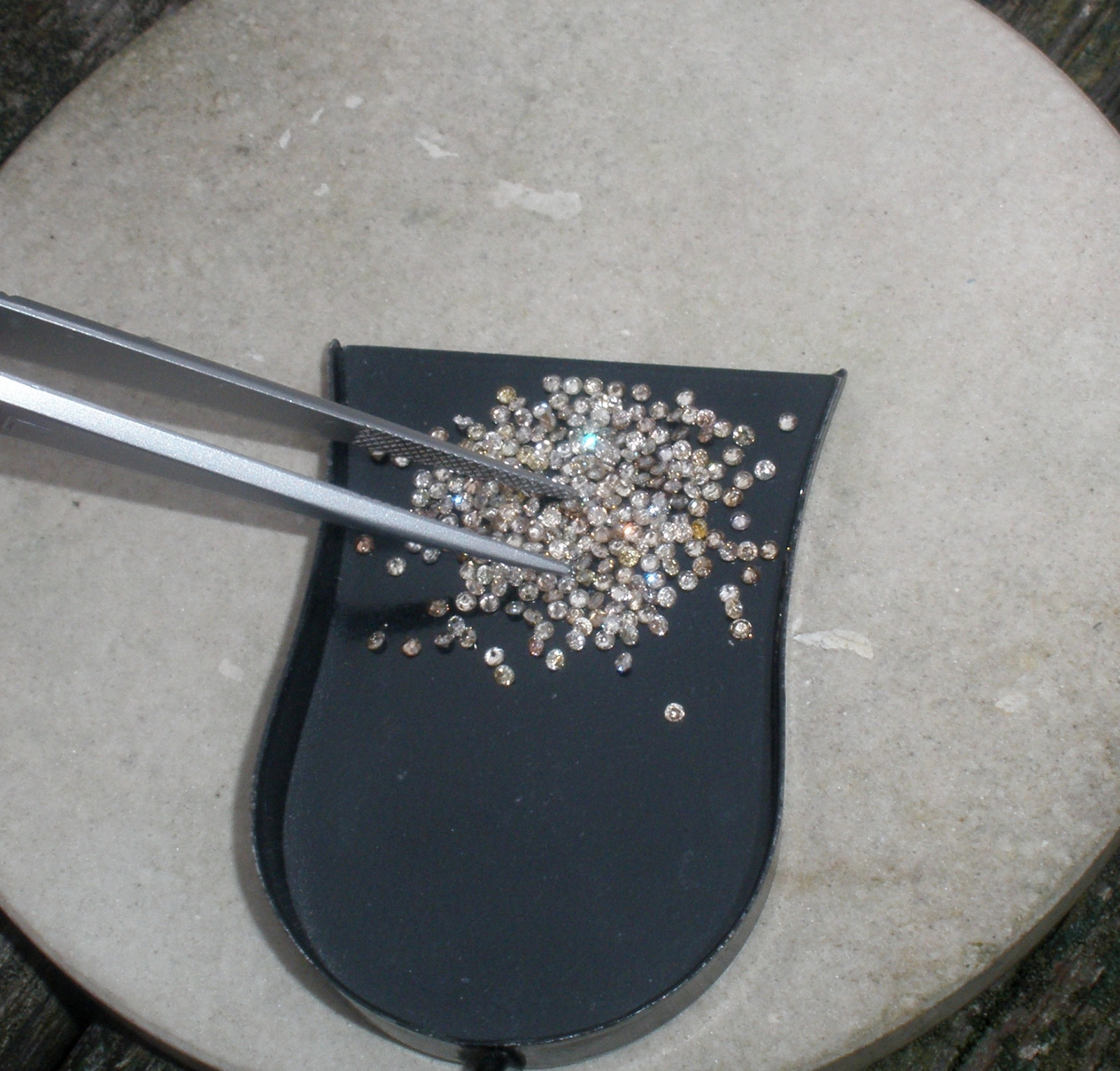 Over 1/2 Ct Loose Faceted Round Champagne Diamonds 1.7 to 1.8mm each