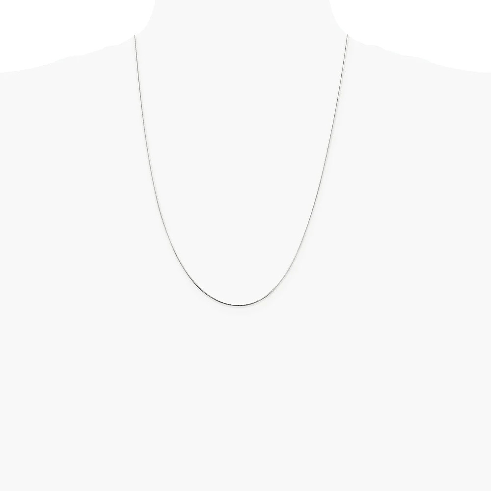 Sterling Silver .85mm Diamond-Cut Snake Chain Necklace 16″-30″