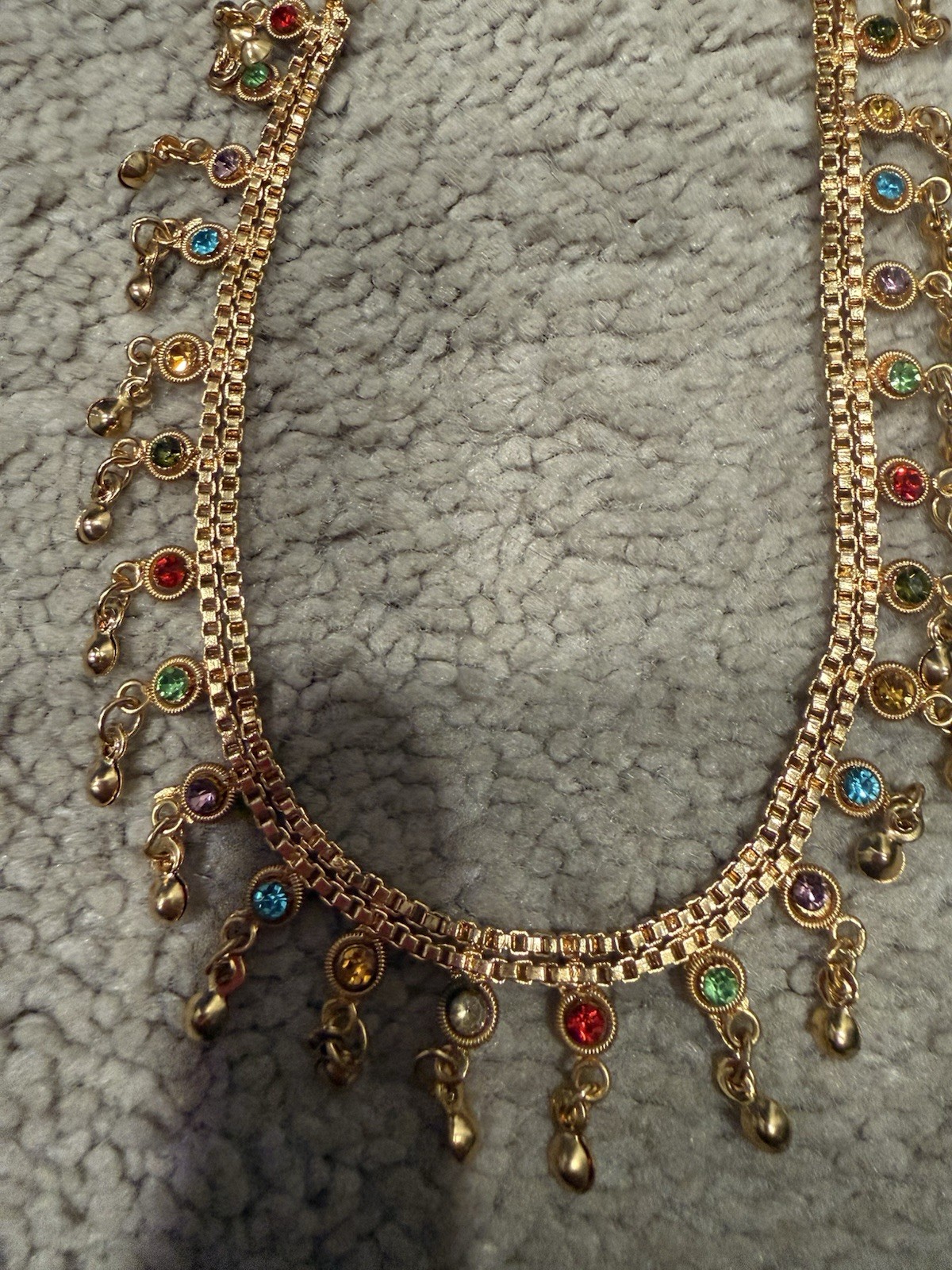 Traditional multi-layered Indian payal (anklet)
