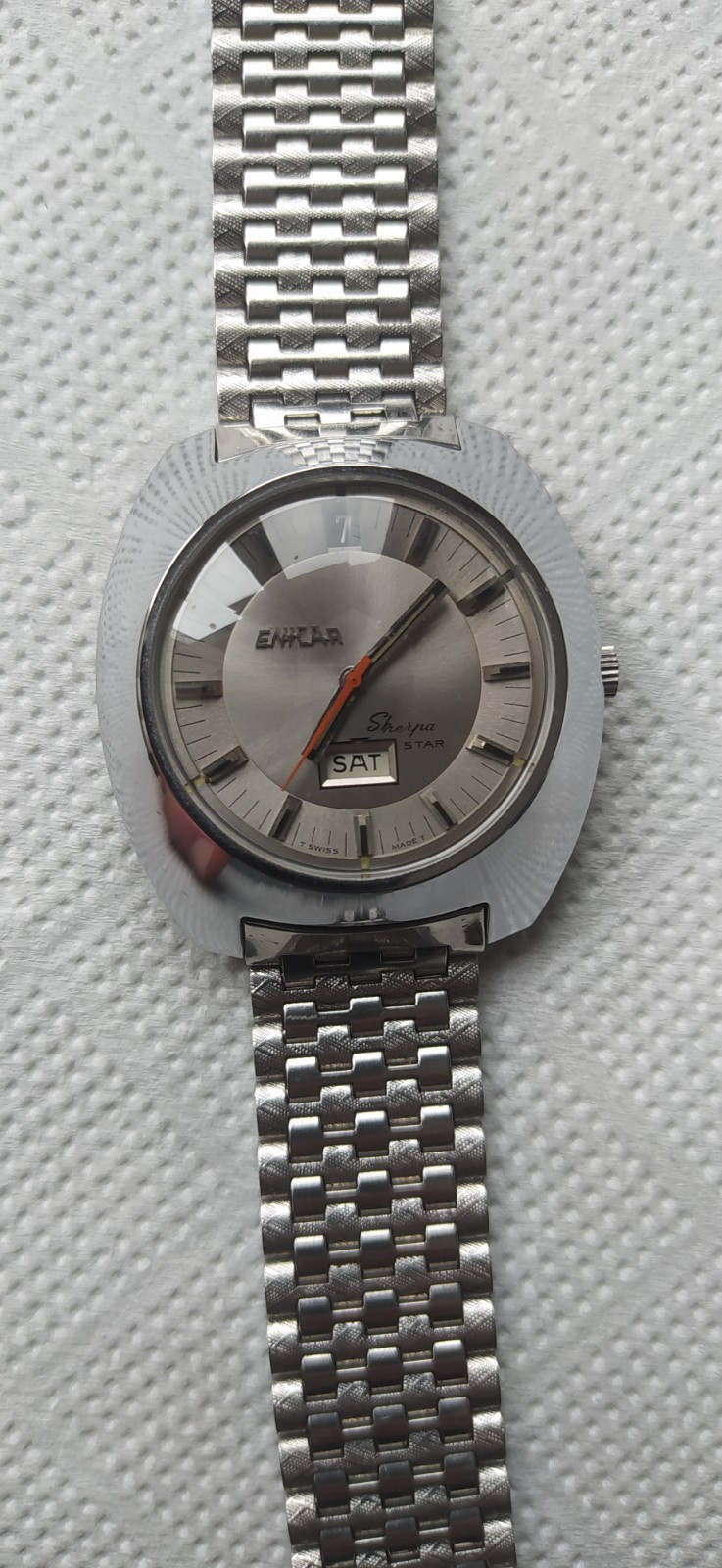 Enicar Sherpa Star ref 2342 Automatic Day-Date cal.AR1147