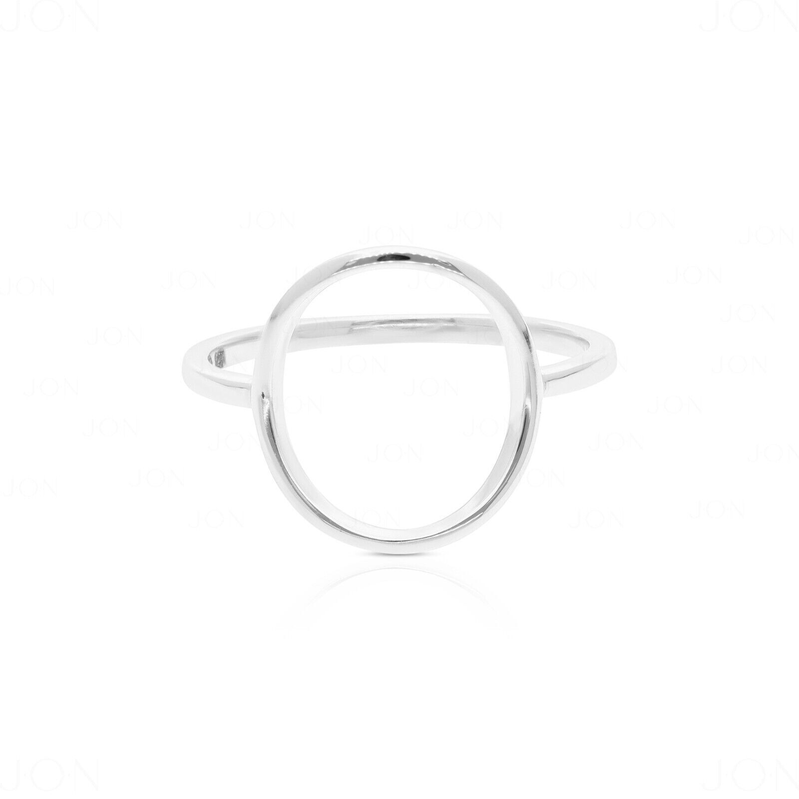 Solid Gold – 1.3 mm Thick Open Circle Ring Size -3 to 8 US