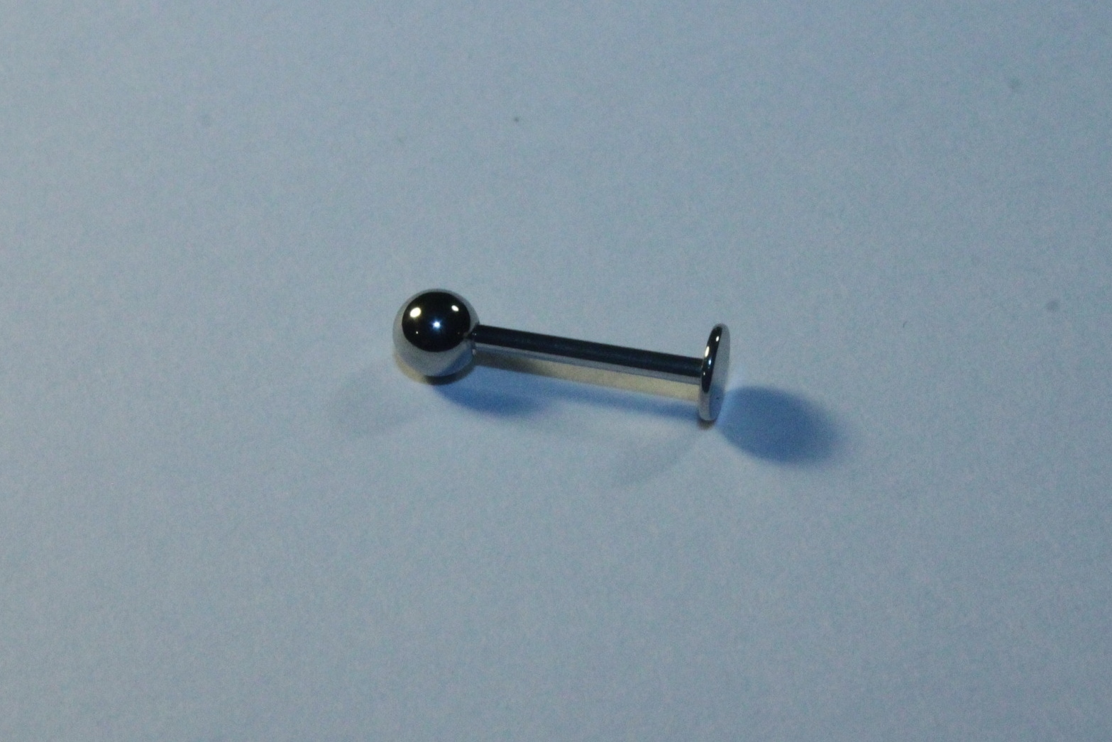 16g 1.2mm Flatback Labret Stud Bar Surgical Steel Body Piercing Jewelry External