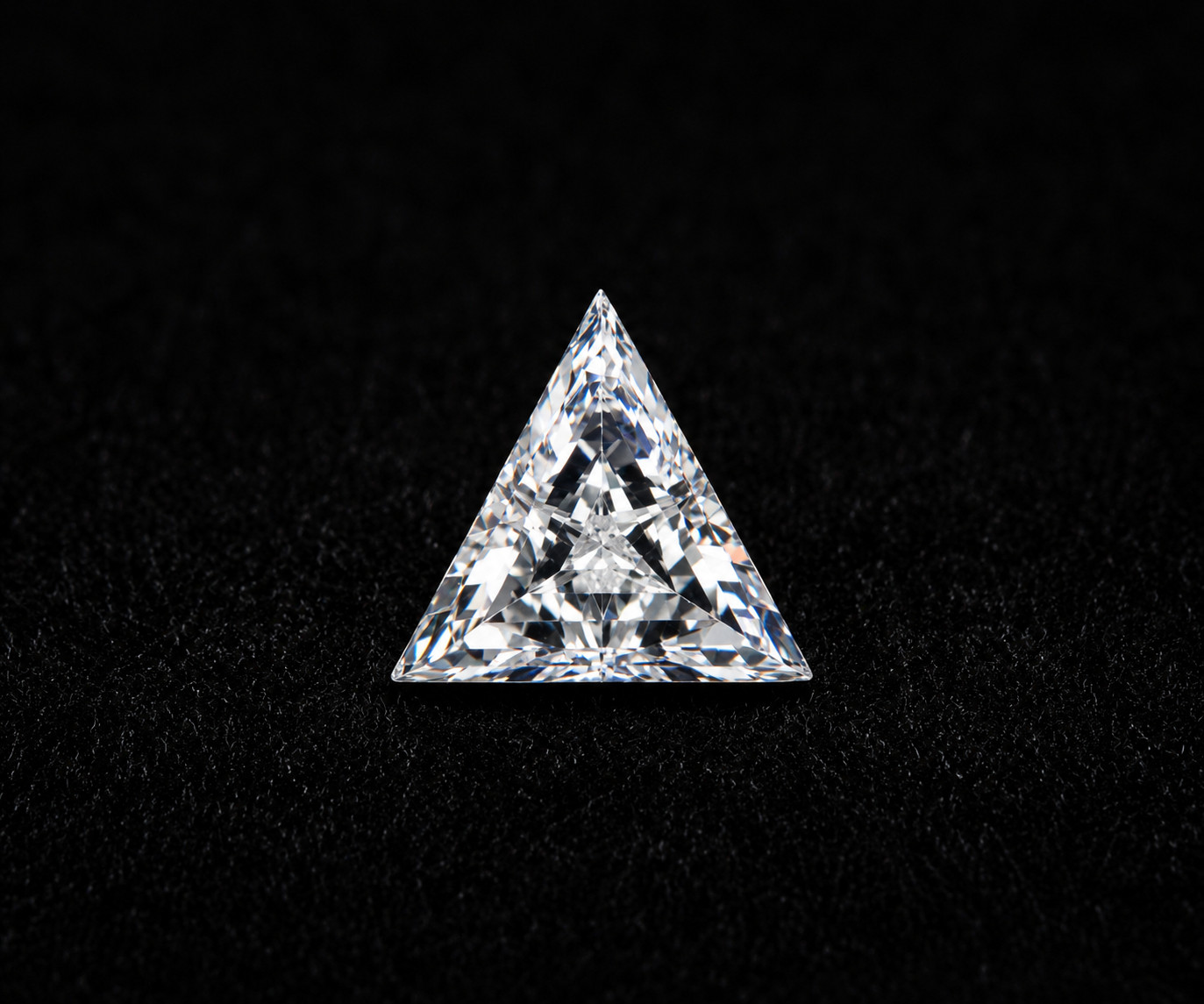 3x3mm Triangle D color Lab grown Diamond IF Clarity GIE Certified Loose Gemstone