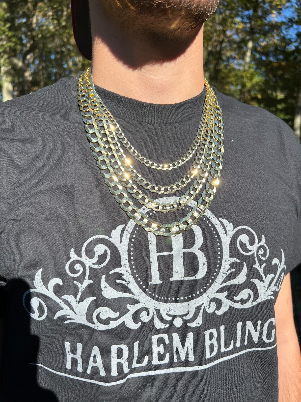 Real Solid 14k Yellow Gold Curb Miami Cuban Link Chain 16-30″ 2.5-12mm Necklace