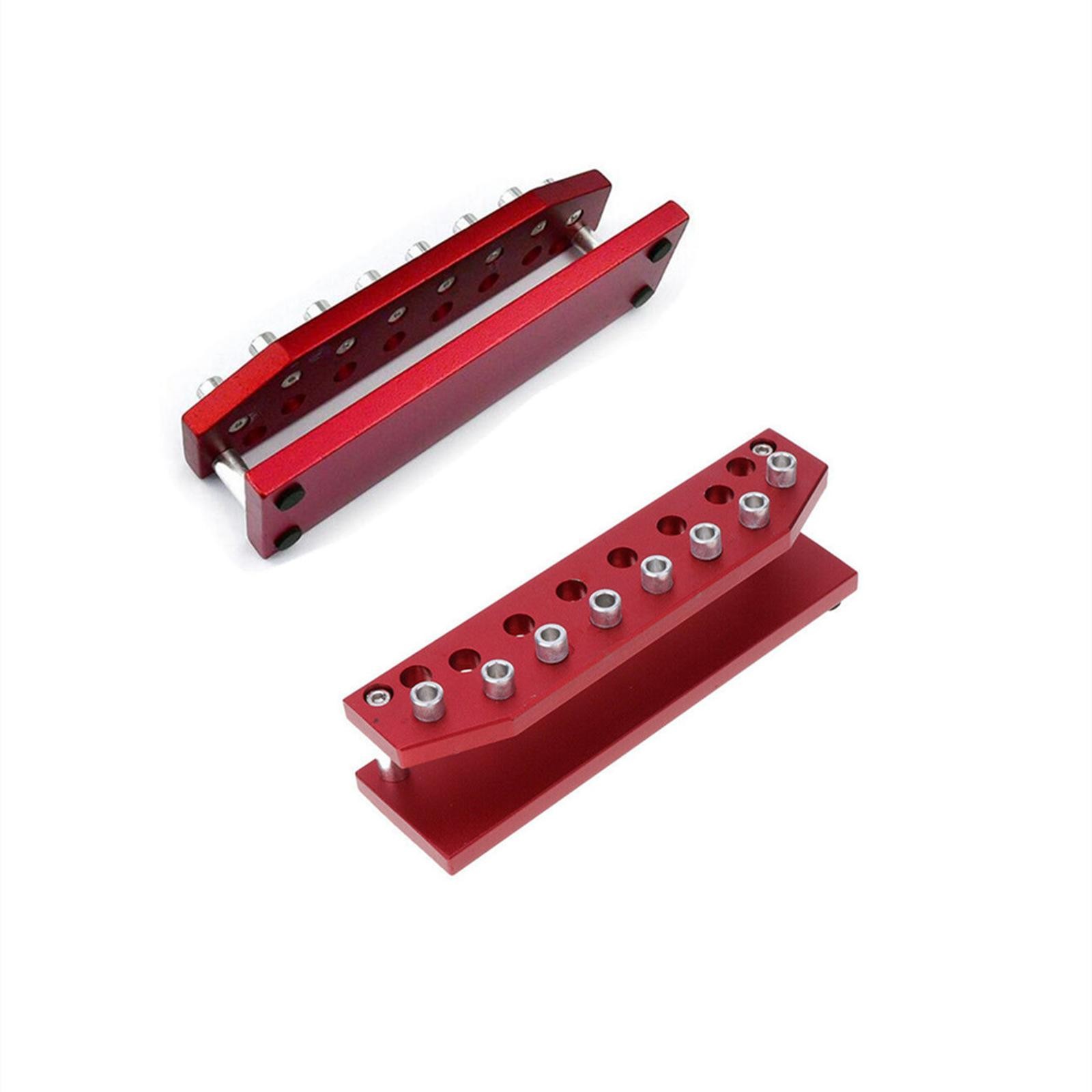 Portable Aluminum Alloy Screwdriver 8-Holder Base Rack Watchmaker Repair Tool