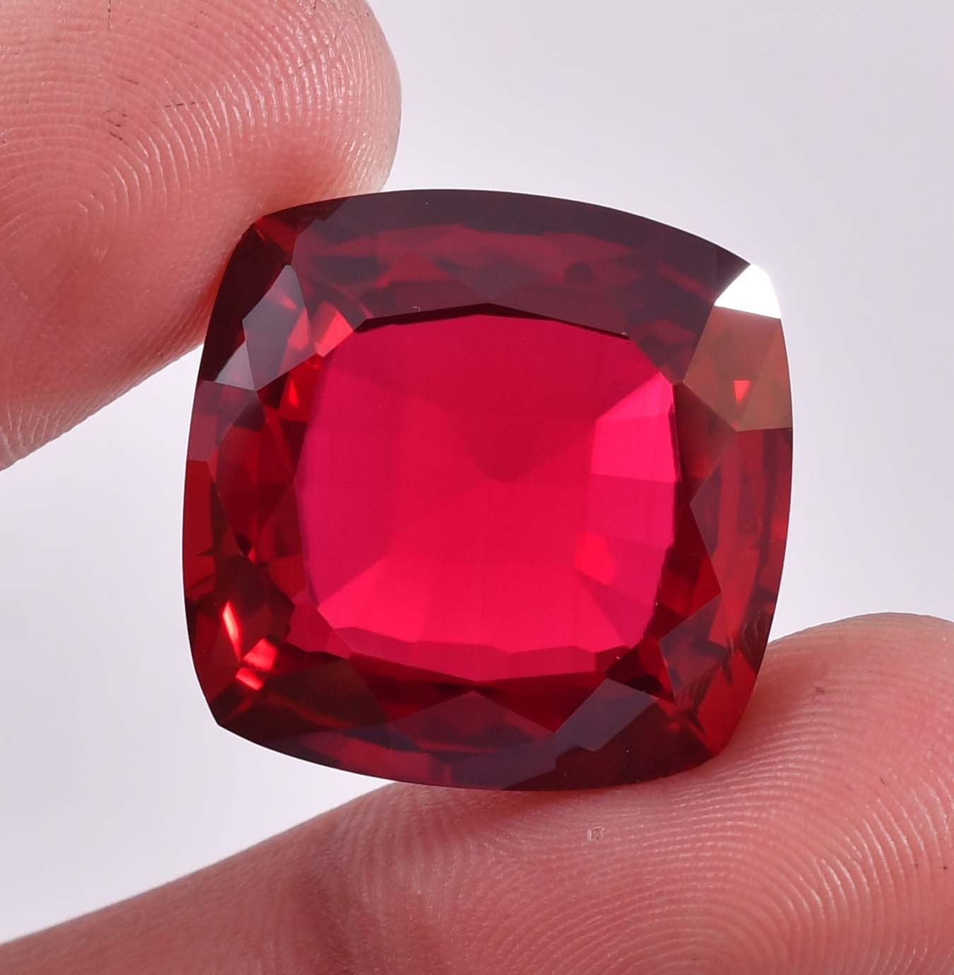 AAA+ Flawless Mozambique Blood Red Ruby (GIT Certified) Gem, All Size Available