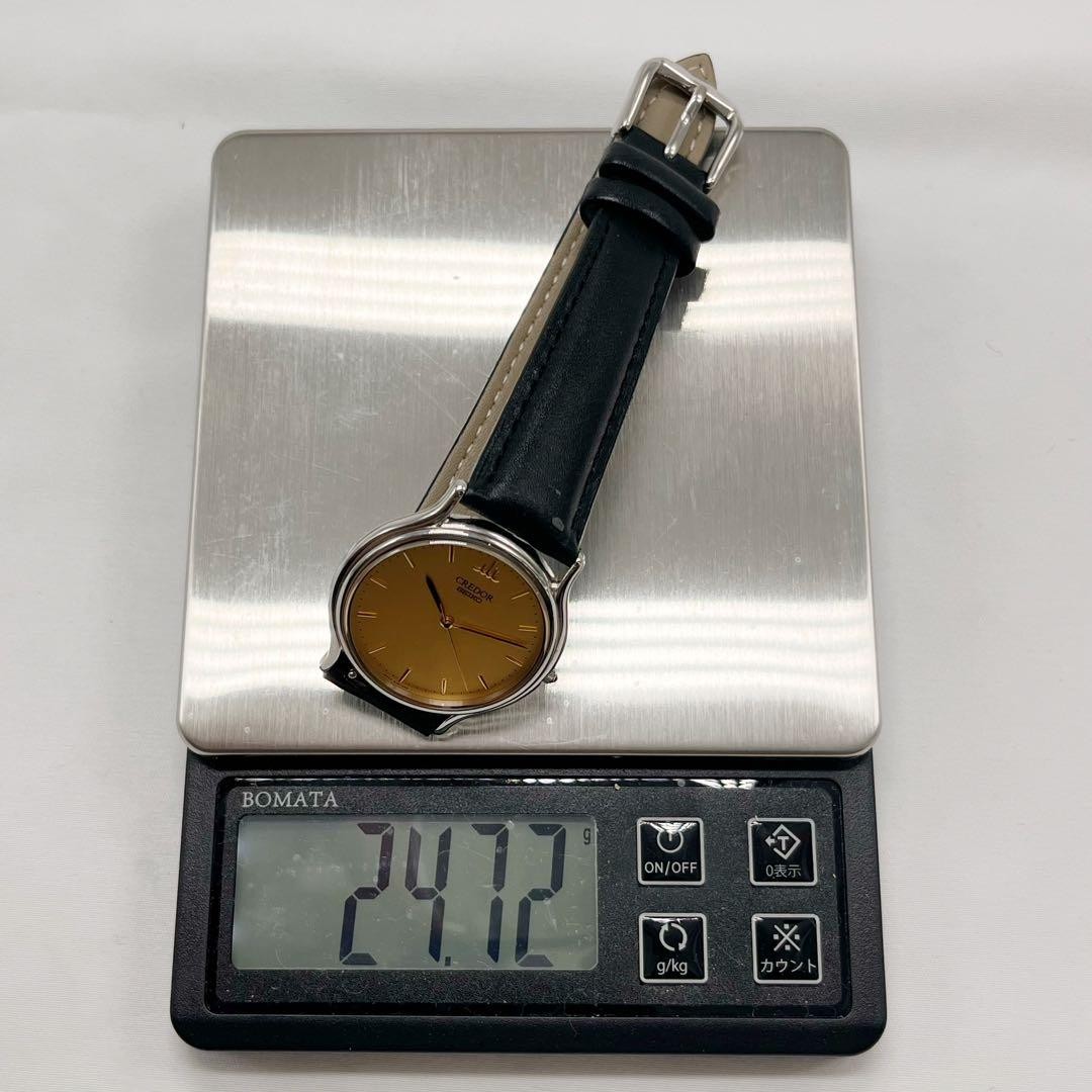 Seiko Credor 8J81-6A30 Men’s Quartz Watch Black Japan 075913