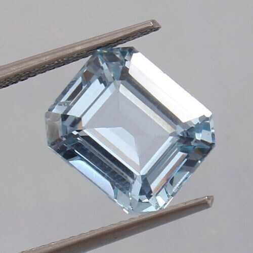 AAA Natural Flawless Brazilian Aquamarine Radiant Loose Gemstone Cut 10×12 MM