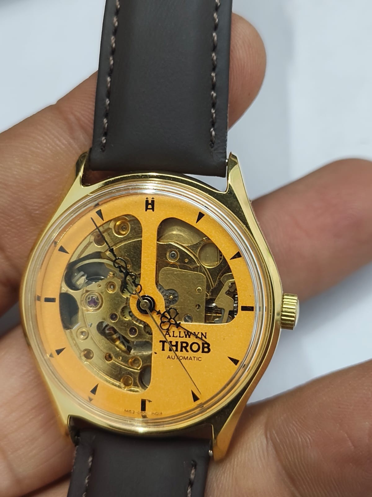 Allwyn Throb Automatic Skeleton Original Working Watch