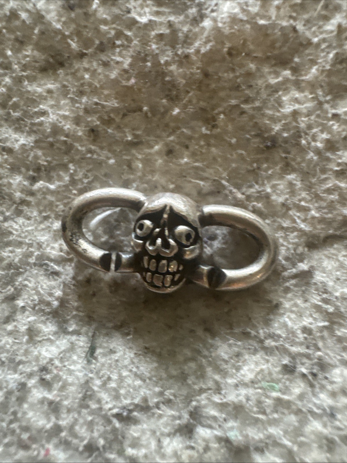 X by Trollbeads Sugar Skull Link, Sterling Silver
