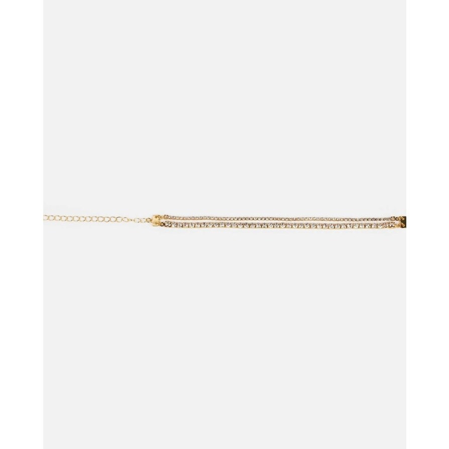 Double Layered Contrasting Tennis Bracelet