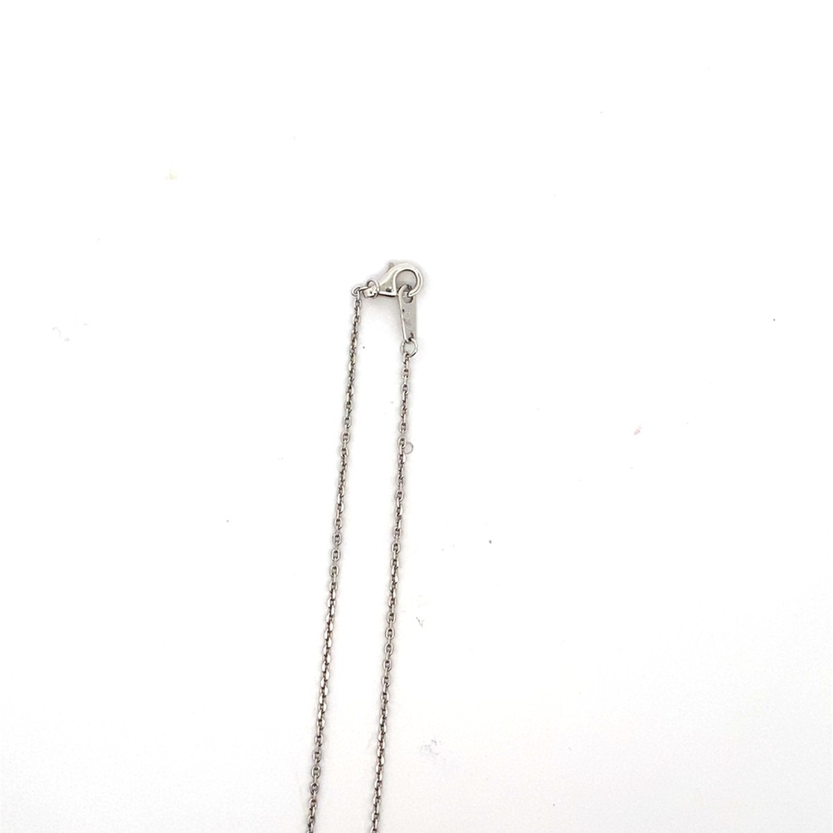 Sterling Silver CZ Flower Fixed Pendant Necklace – 18″ (C31035050)