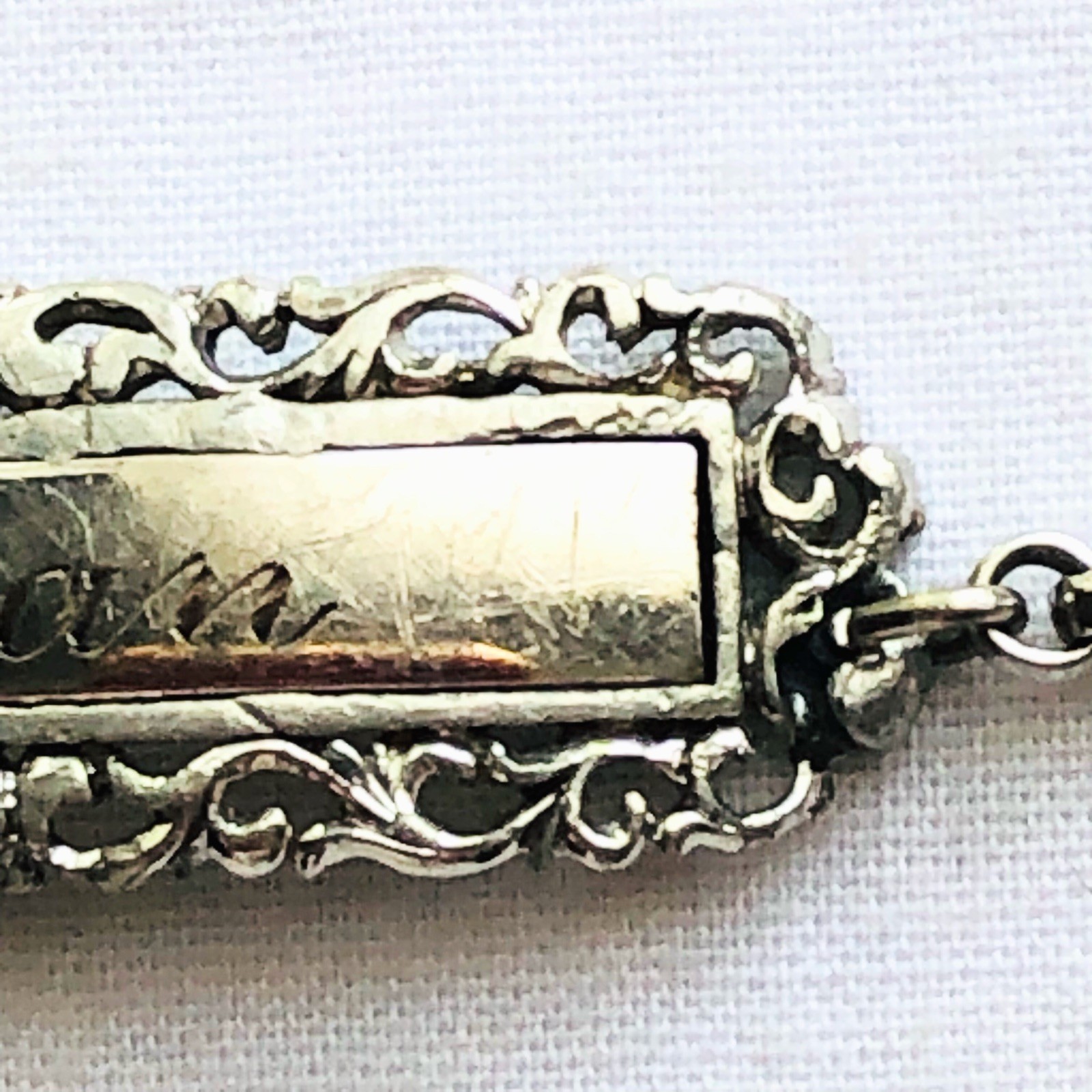 Speidel Joan ID Identity Cursive Name Bracelet Vintage Signed Jewelry Gift 7”
