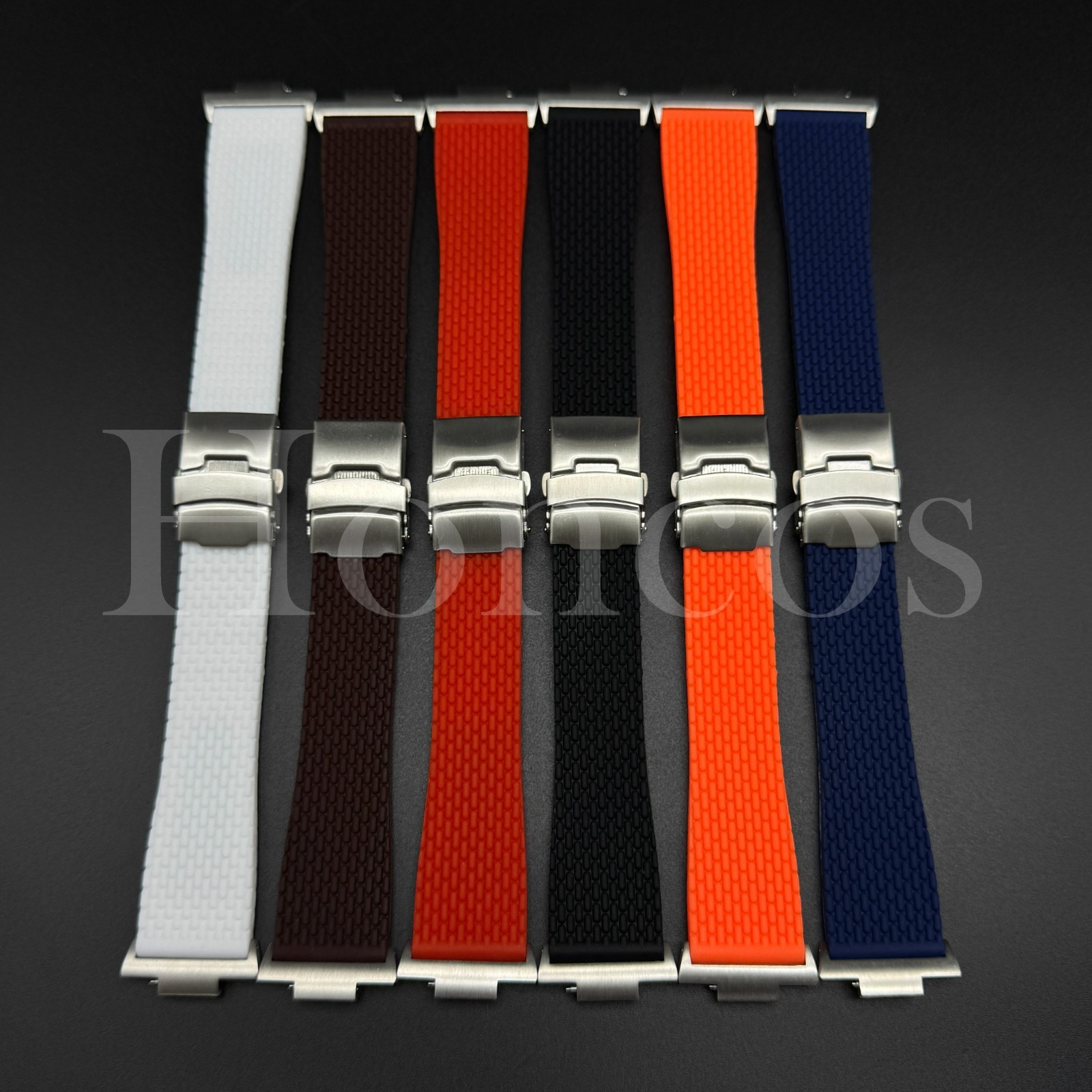 Replacement Mesh Rubber Band Watch Strap Fits for Tissot PRX Clasp + Adapter USA