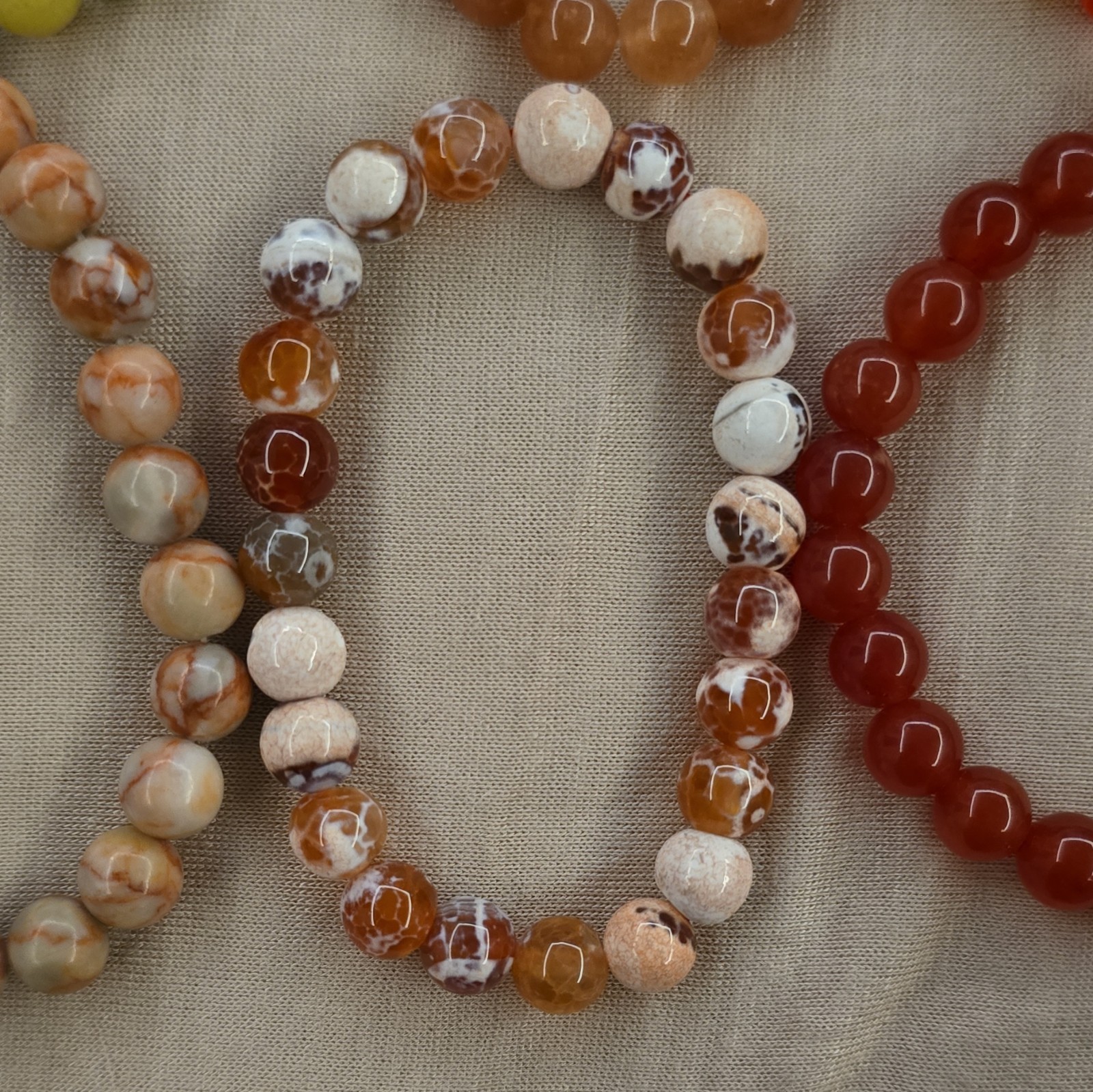 stone beaded bracelets, gemstone, crystal, Multicolor, Unisex Adults