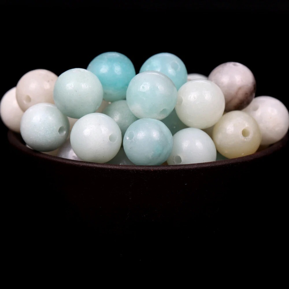 Natural Gemstone Round Spacer Loose Beads Jewelry Making 4mm 6mm 8mm 10mm 12mm