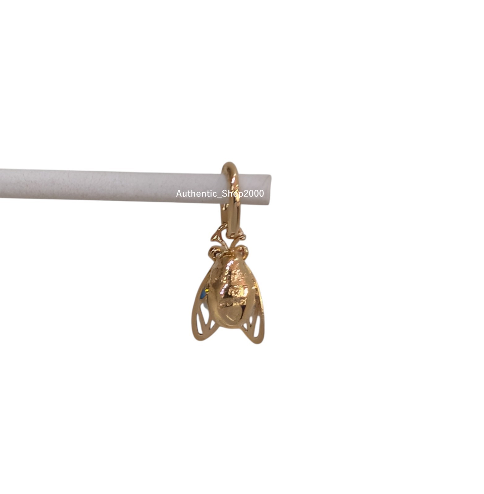 New 100% Authentic PANDORA 14k Gold Plated Cicada Dangle Charm Pendant 764490C01