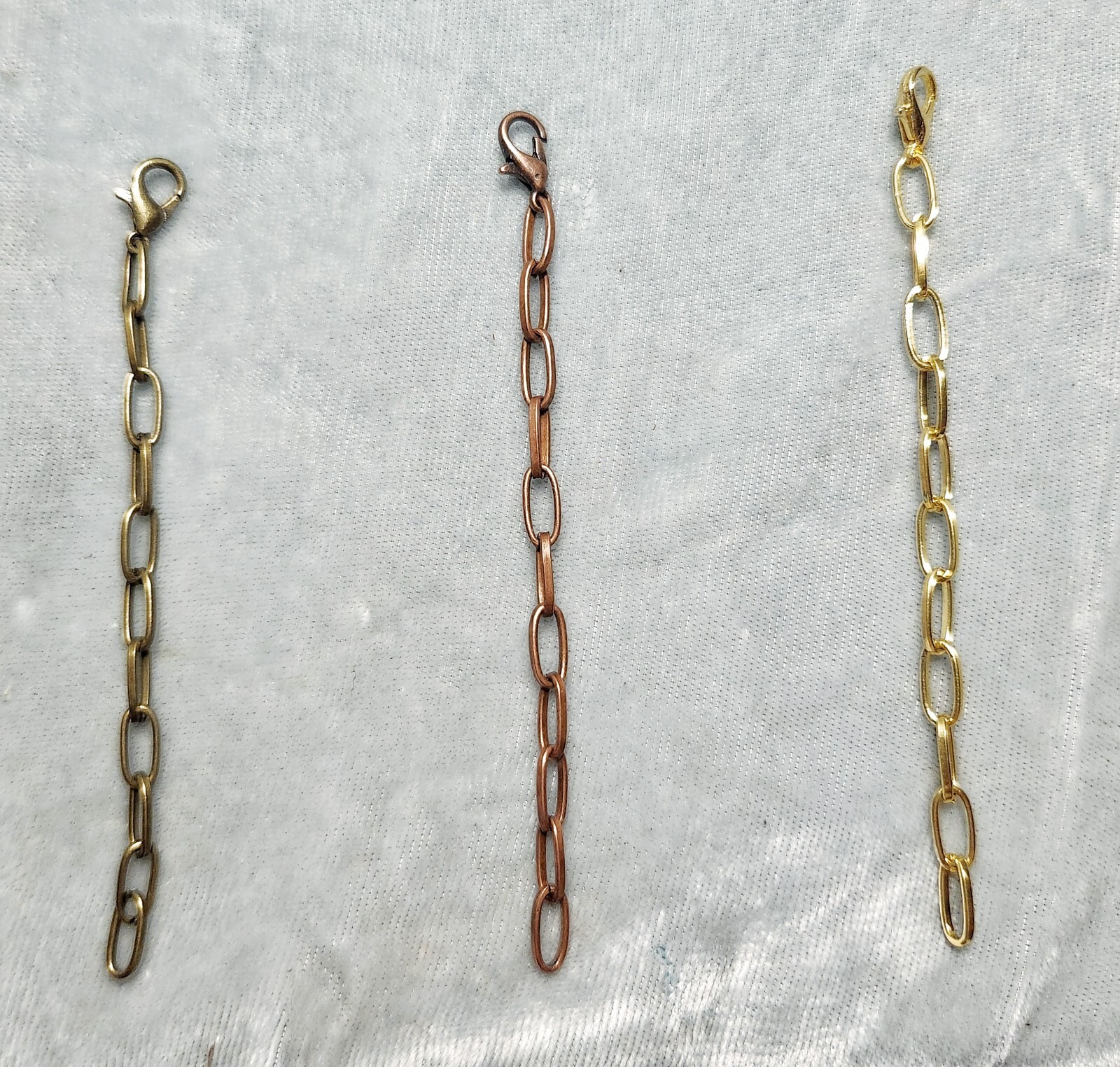 3-3/4″ STRONG Necklace bracelet Chain Extender Extension six colors OR stainless