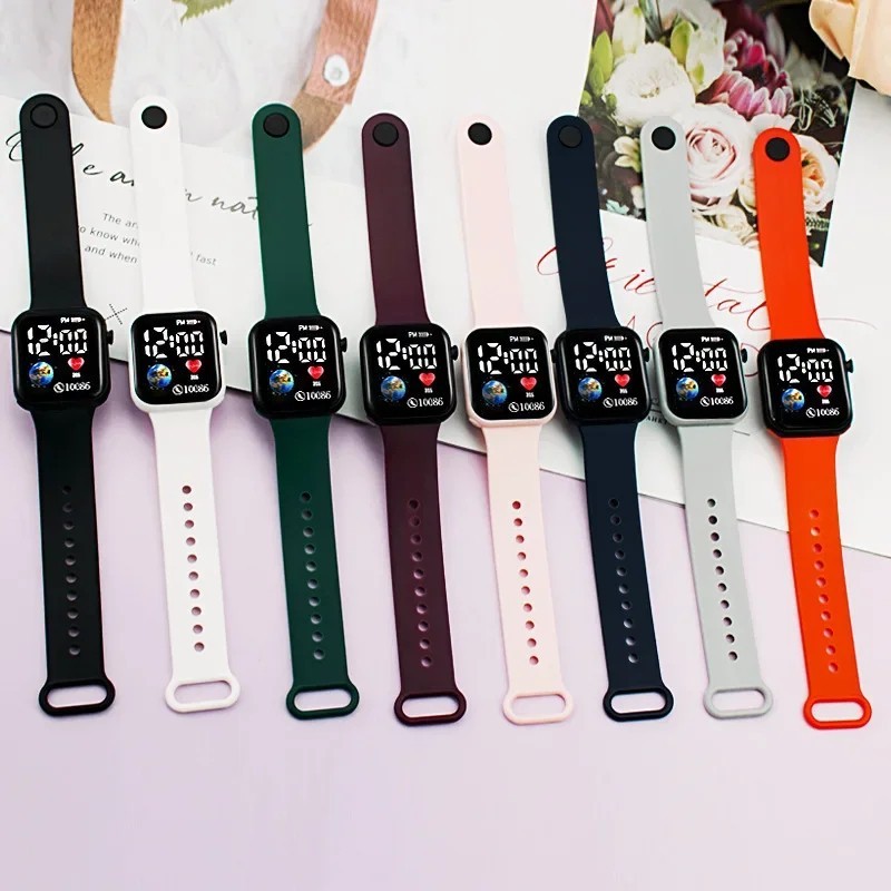 LED Digital Sport Watch Waterproof Wristwatch Men Women Boys Girls Kids Gift