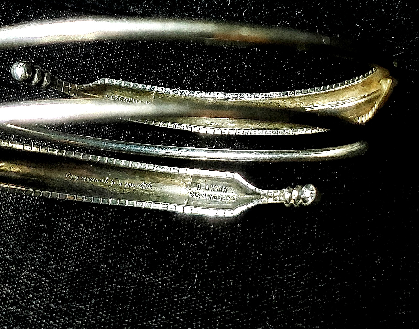 8″ DAVID AnderSEN signed, Solid Sterling Silver SAGA VIKING Bracelet. FLAWLESS!