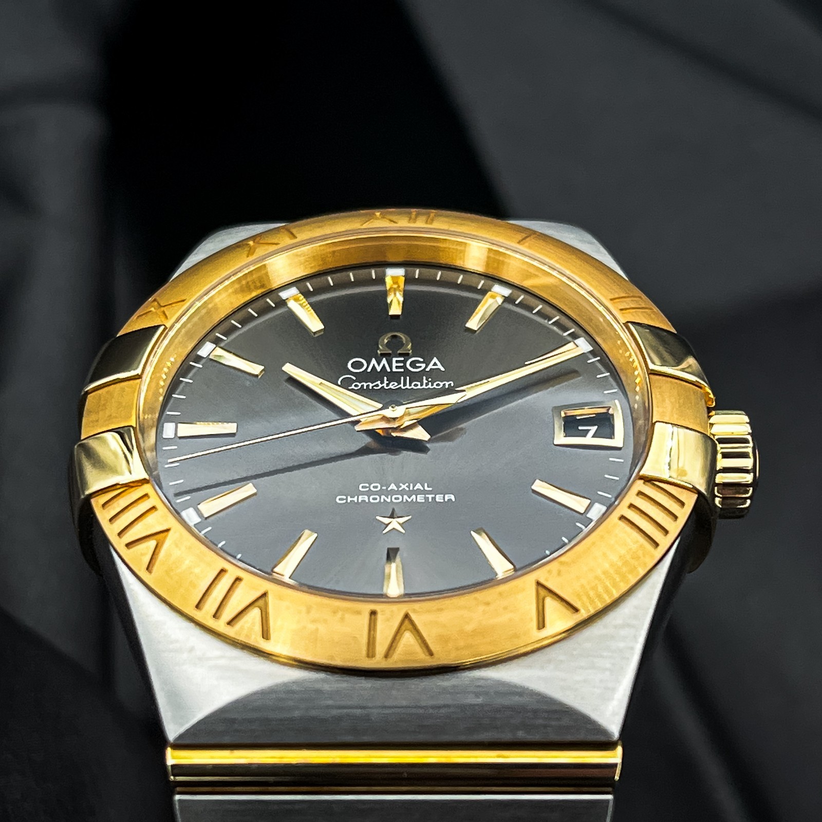 Omega Constellation Grey Dial Two-Tone Bracelet – 38MM -REF 123.20.38.21.06.001