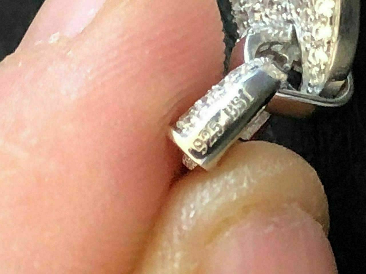 Solid 925 Silver Mens Puffed Mariner Link Chain CZ Hip Hop Iced