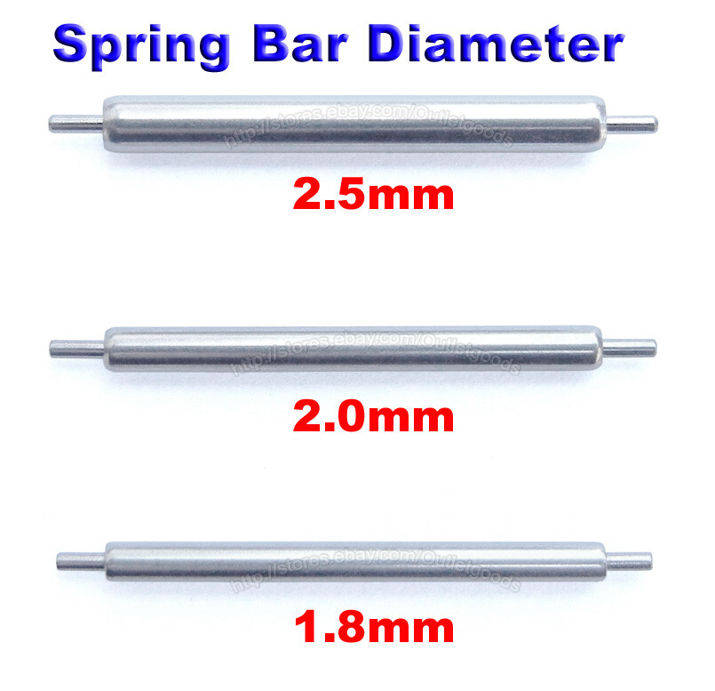22mm Single Shoulder Shoulderless Spring Bars for Seiko 5 Sports SRPD 4R36-07G0