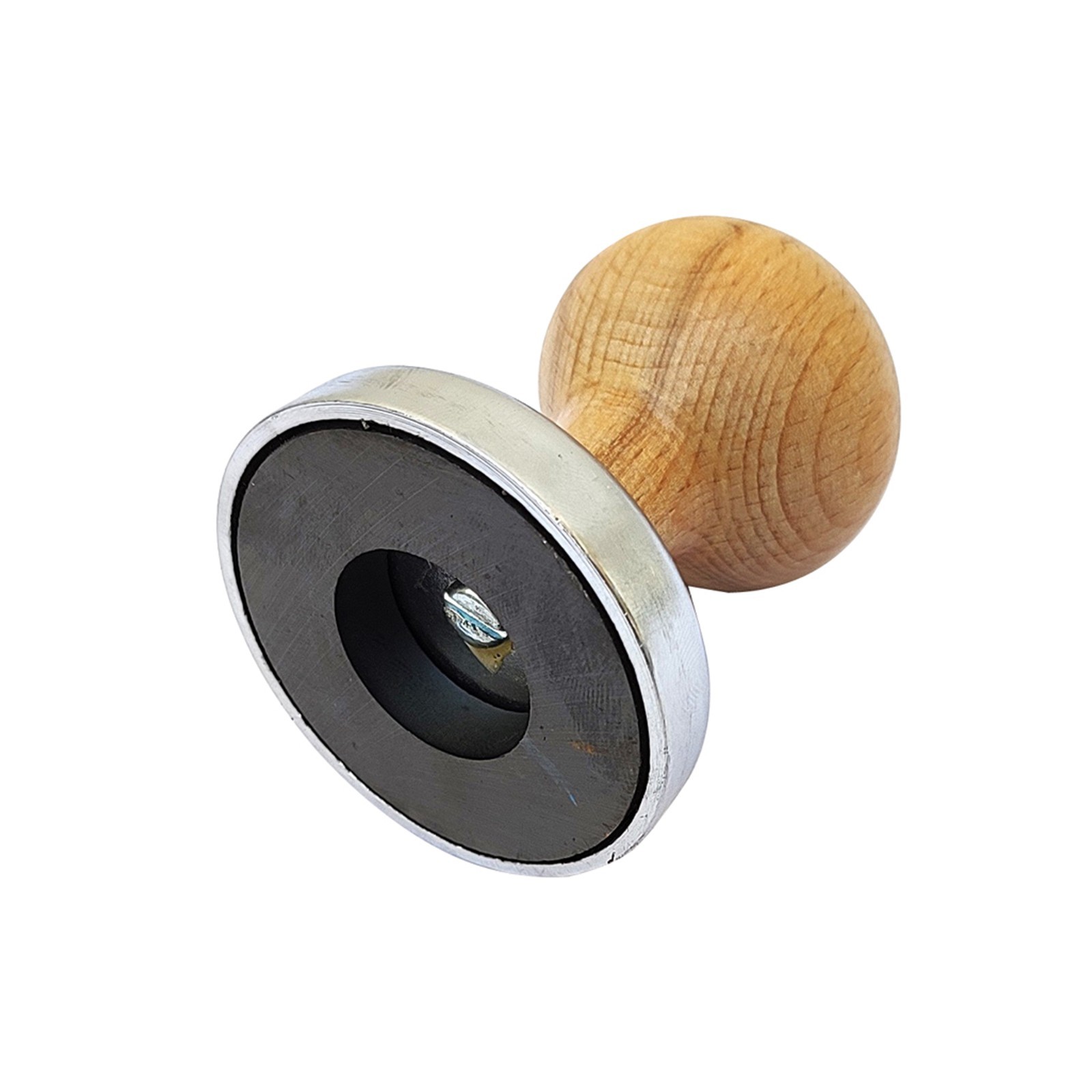 Gold Testing Magnet with Round Wooden Handle – Jewelry Making Tool
