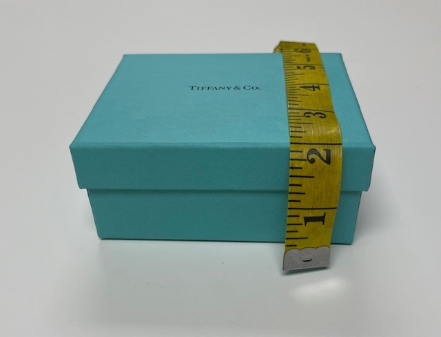 Tiffany & Co Blue Empty Square Gift Box and Pouch Approximately 5″ X 4” X 2”
