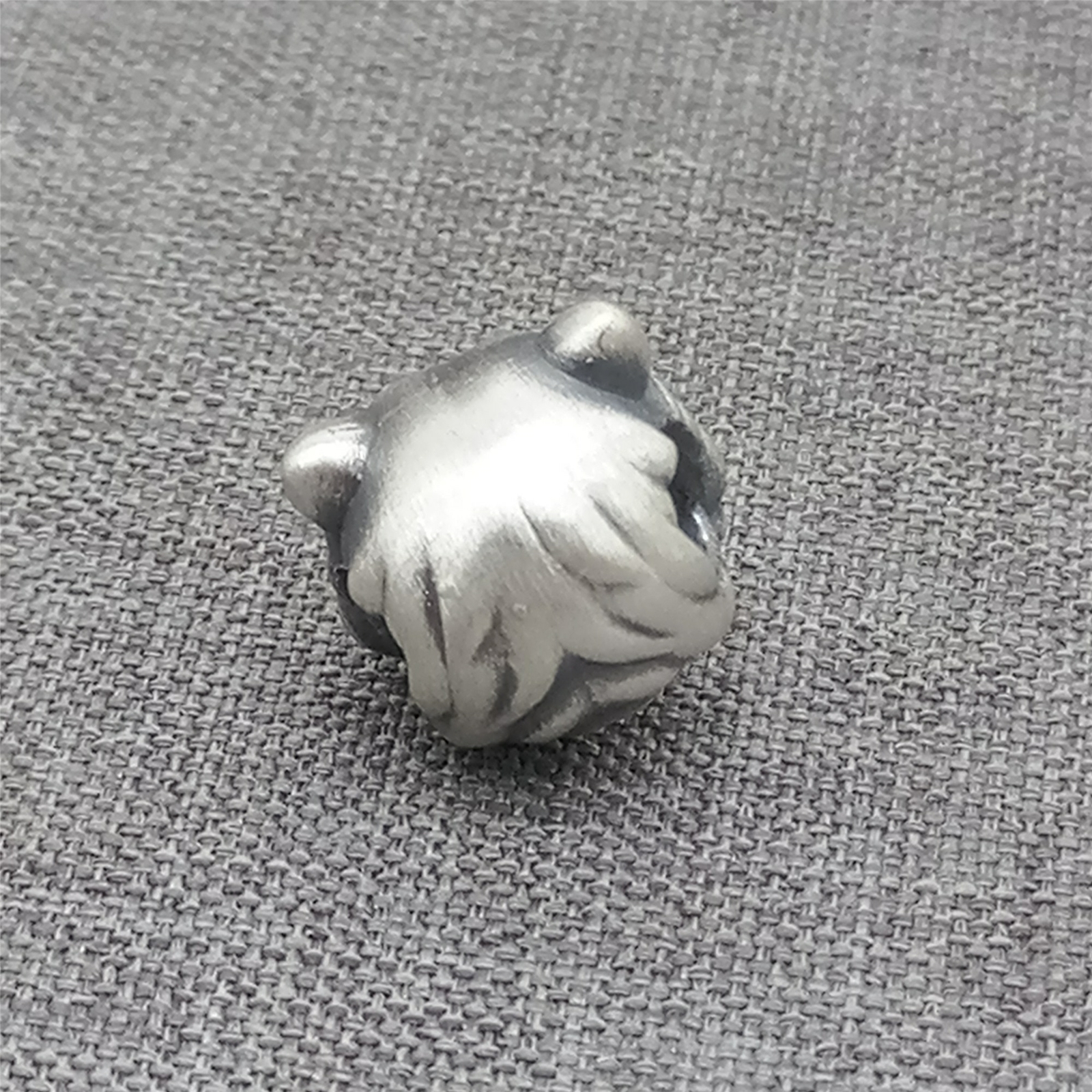 Fine Silver Tiger Beads, 999 Sterling Silver Tiger for Bracelet Necklace