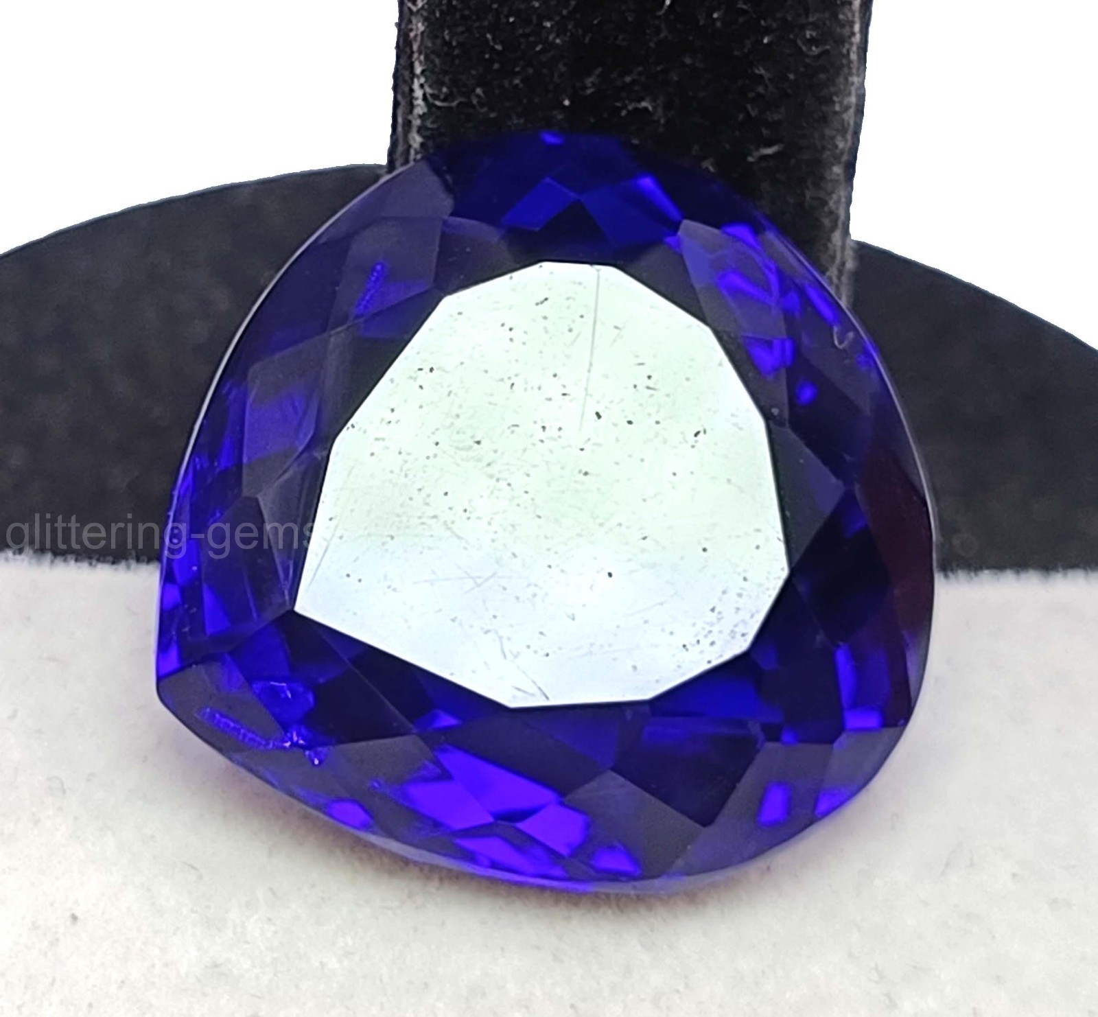 IGL Certified 45.95 Ct Natural Deep Blue Sapphire Pear Cut Loose Gemstone 5SDL