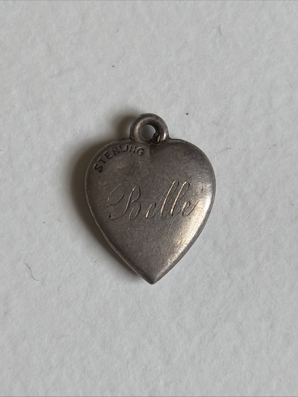Vintage Sterling Enamel Lucky Heart Clover