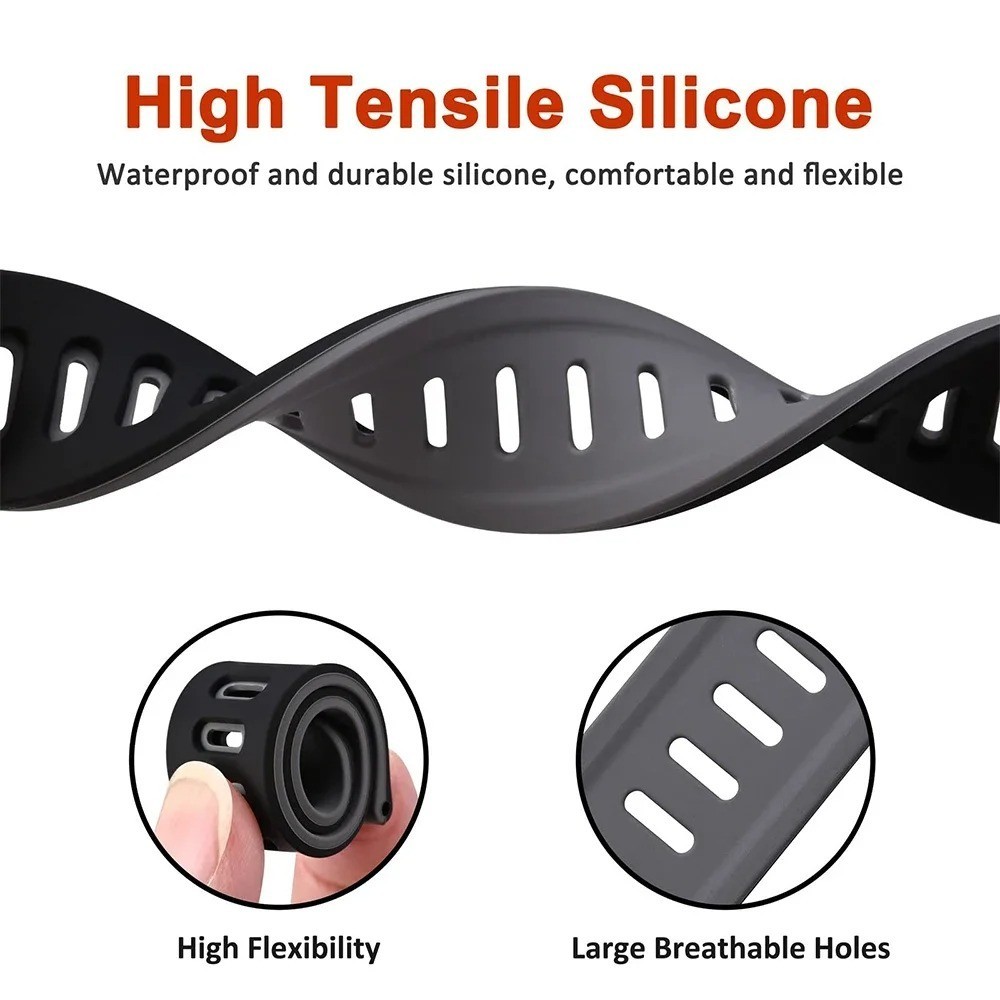 20mm 22mm Quick Release Silicone Watch Band Strap Universal Replacement Bracelet