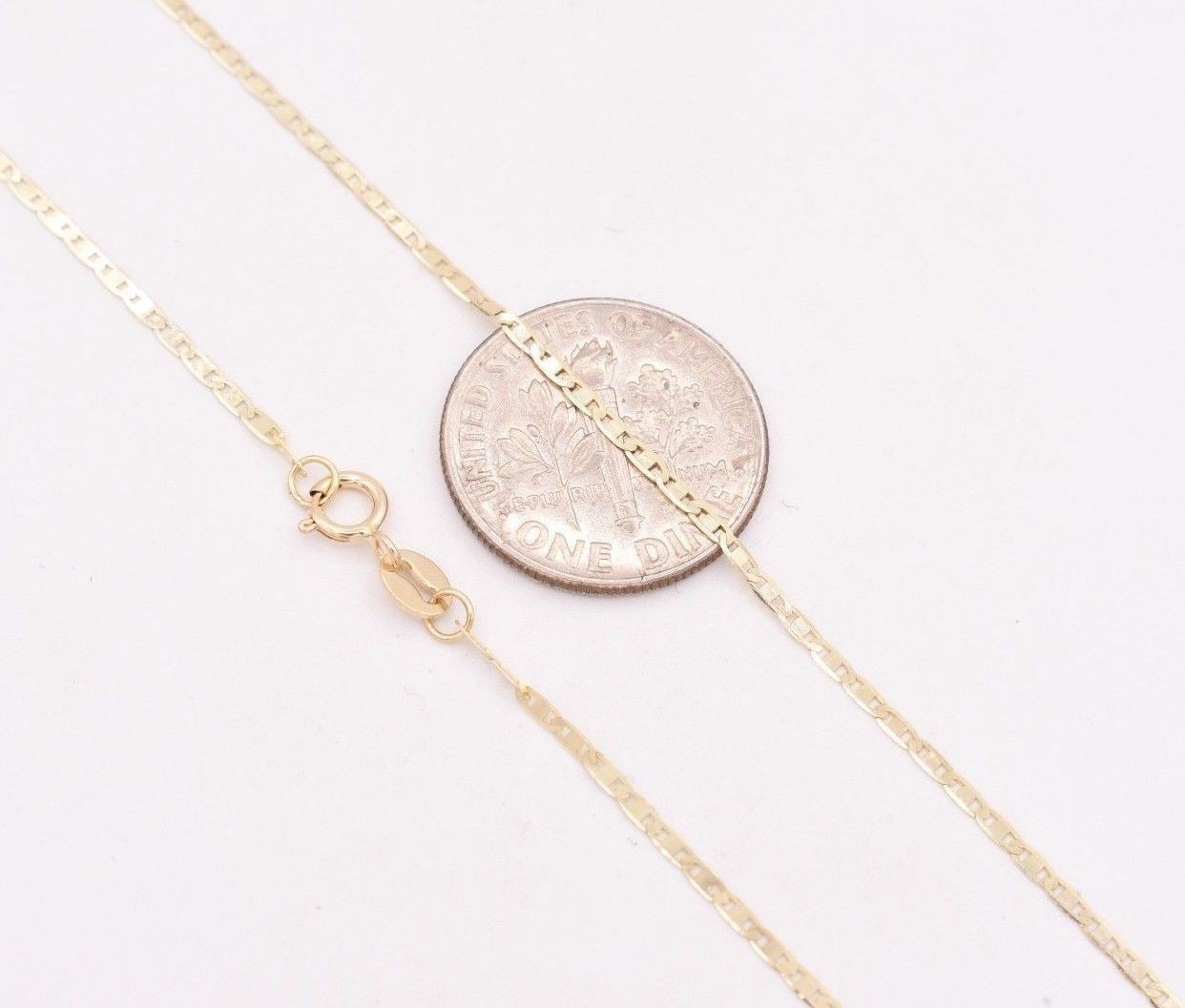 High Polished Mariner Anchor Anklet Chain Real 10K Solid Yellow Gold 10″