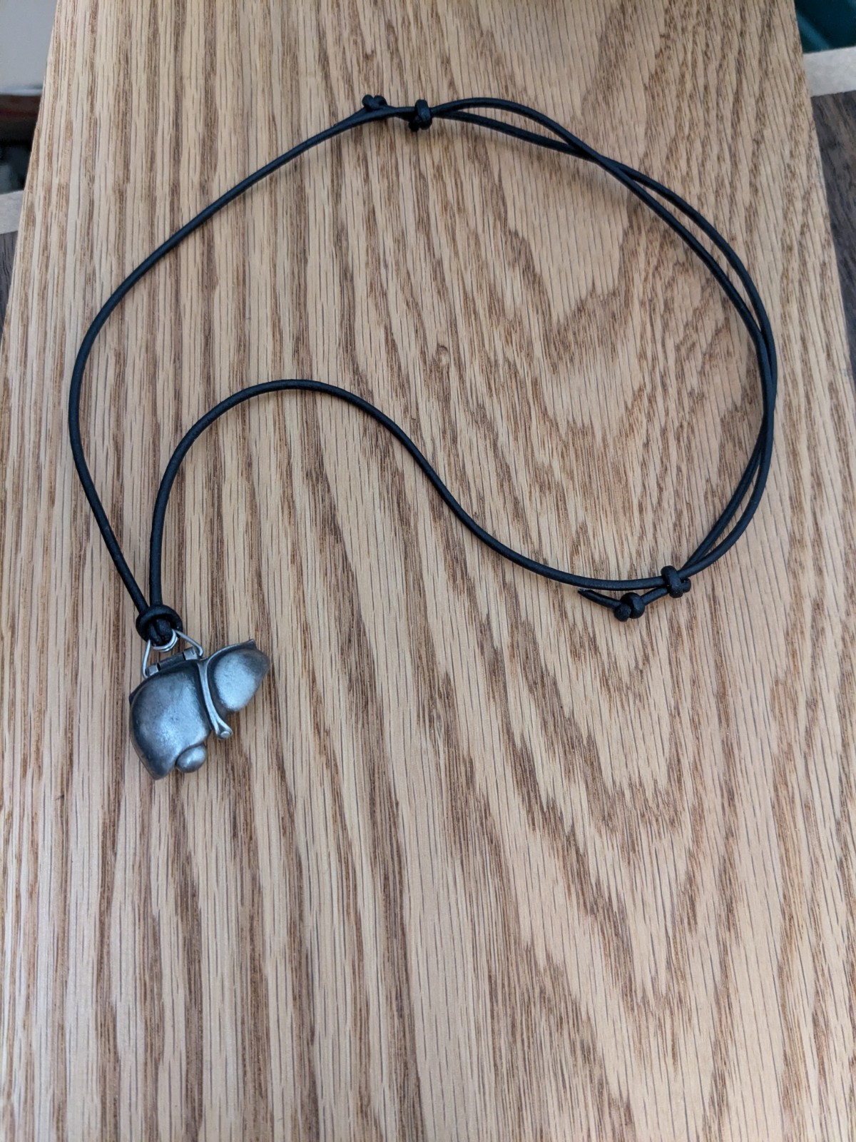 Articulating Human Liver Necklace – Pewter Hepatic Anatomy Pendant