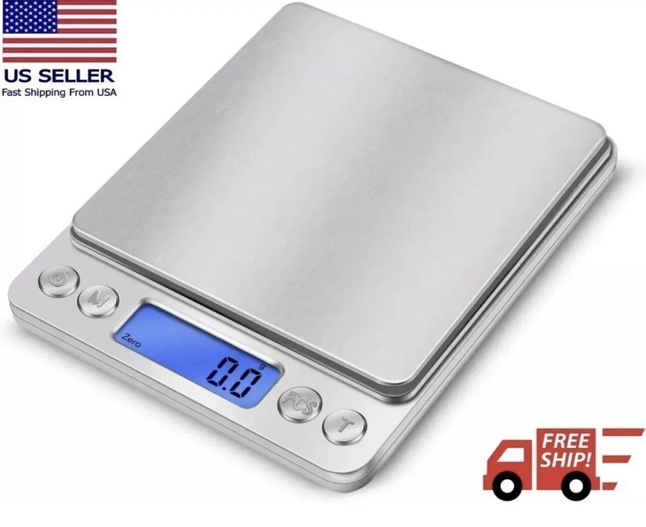 2000g/0.1g Digital Kitchen Scale Diet Food Coffee Jewelry Gold Pocket Size Herb
